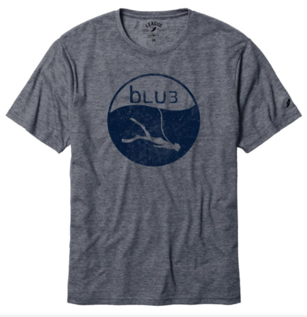 BLU T Shirt gray with logo