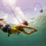 diving underwater with a tankless scuba system